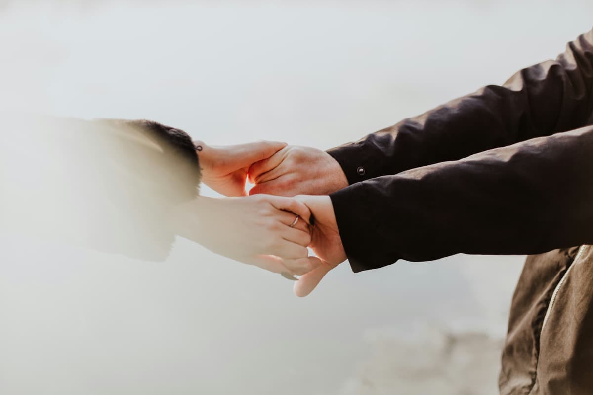 Couple holding hands — emotionally focused therapy in Utah
