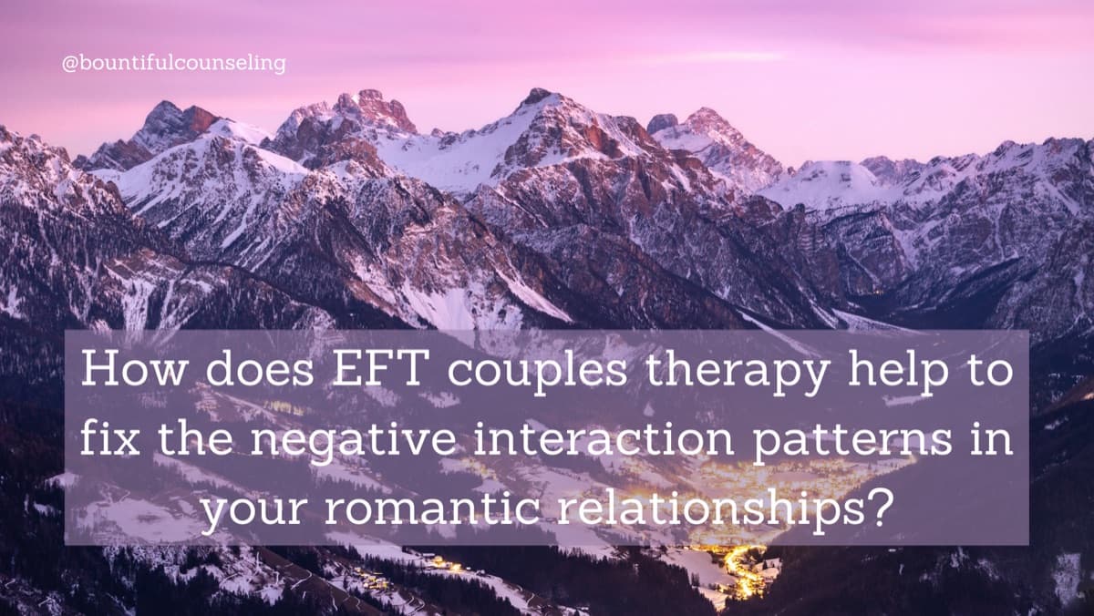 EFT couples therapy and negative interaction patterns